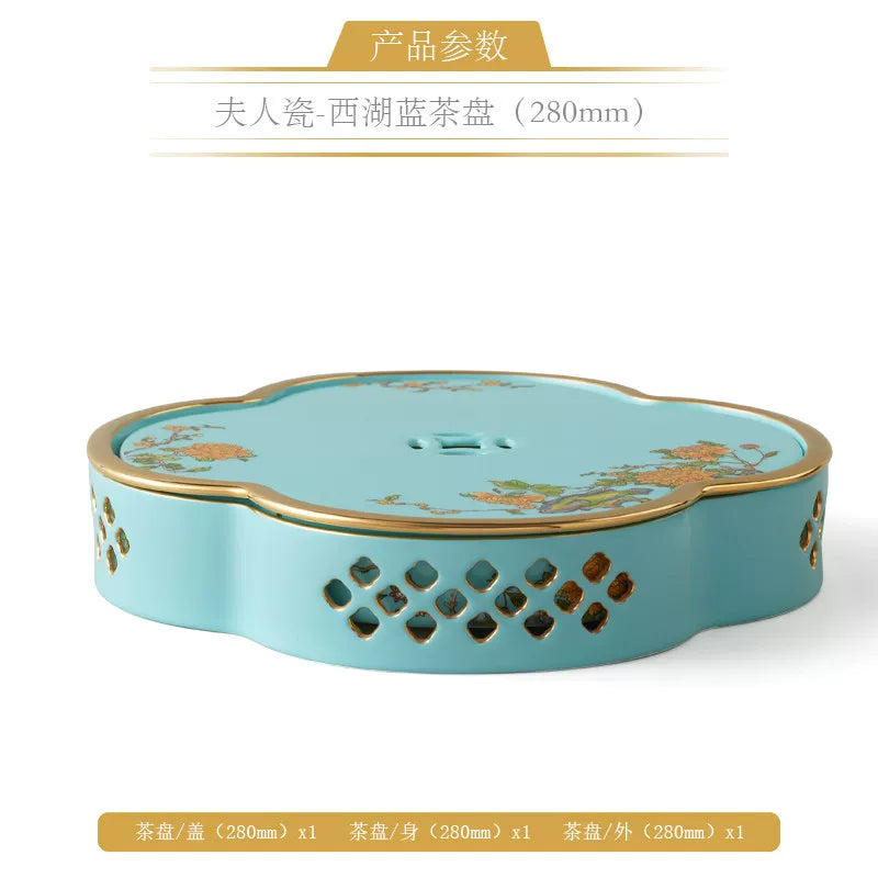 永丰源夫人瓷西湖蓝茶具散件 AURATIC Lady Turquoia Ceramic Tea Ware Individual Pieces – West Lake Blue, Cups, Gaiwan, Pots and Accessories