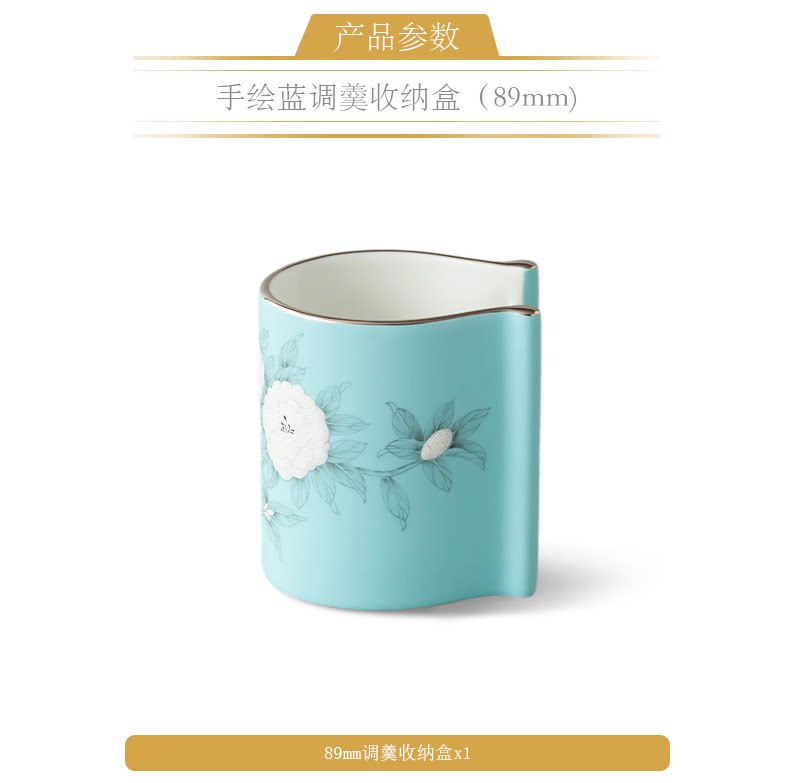 永丰源夫人瓷手绘蓝餐具散件 AURATIC Hand-Painted Blue Ceramic Dinnerware Individual Pieces – Bowls, Plates, Chopsticks and Spoons