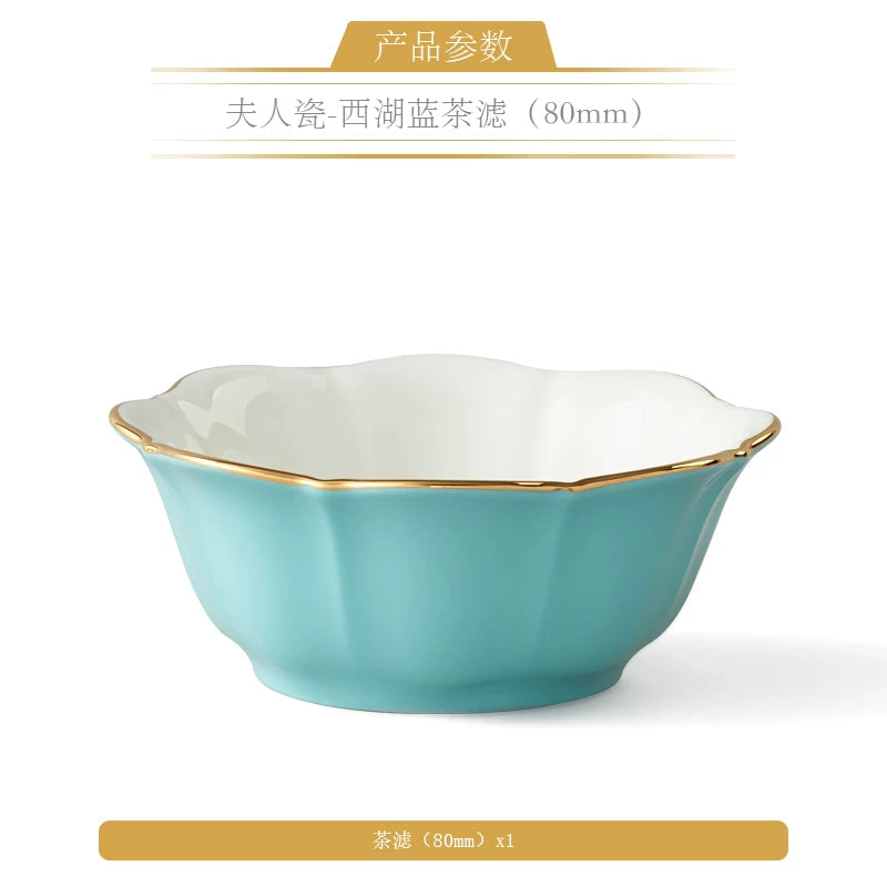 永丰源夫人瓷西湖蓝茶具散件 AURATIC Lady Turquoia Ceramic Tea Ware Individual Pieces – West Lake Blue, Cups, Gaiwan, Pots and Accessories