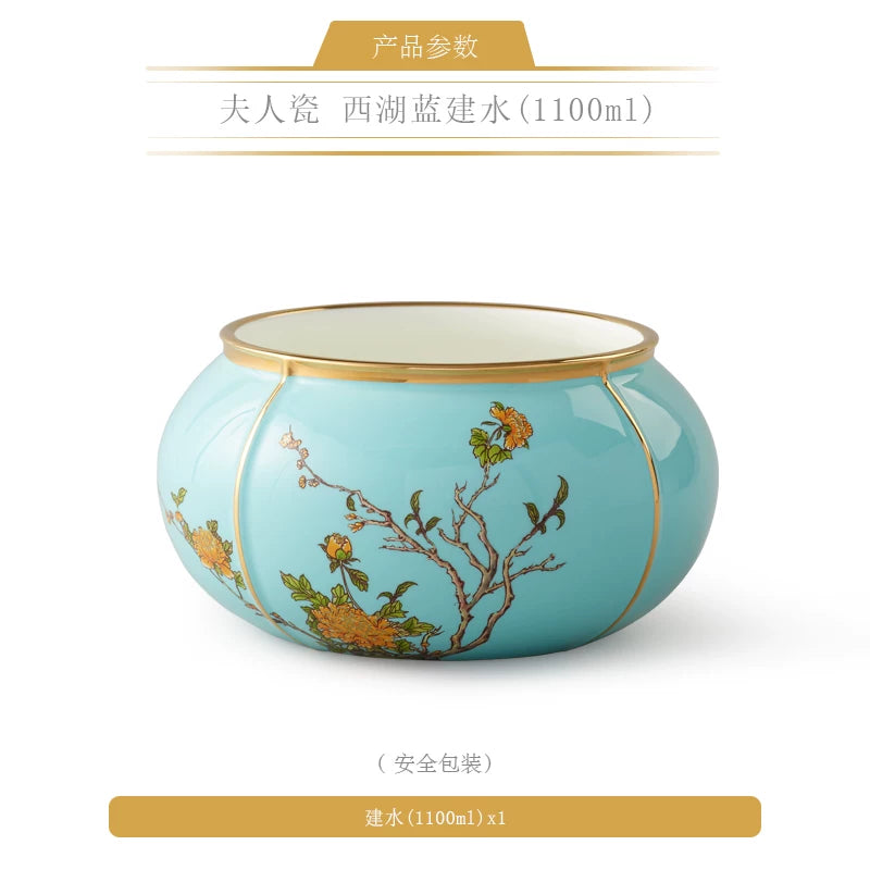 永丰源夫人瓷西湖蓝茶具散件 AURATIC Lady Turquoia Ceramic Tea Ware Individual Pieces – West Lake Blue, Cups, Gaiwan, Pots and Accessories