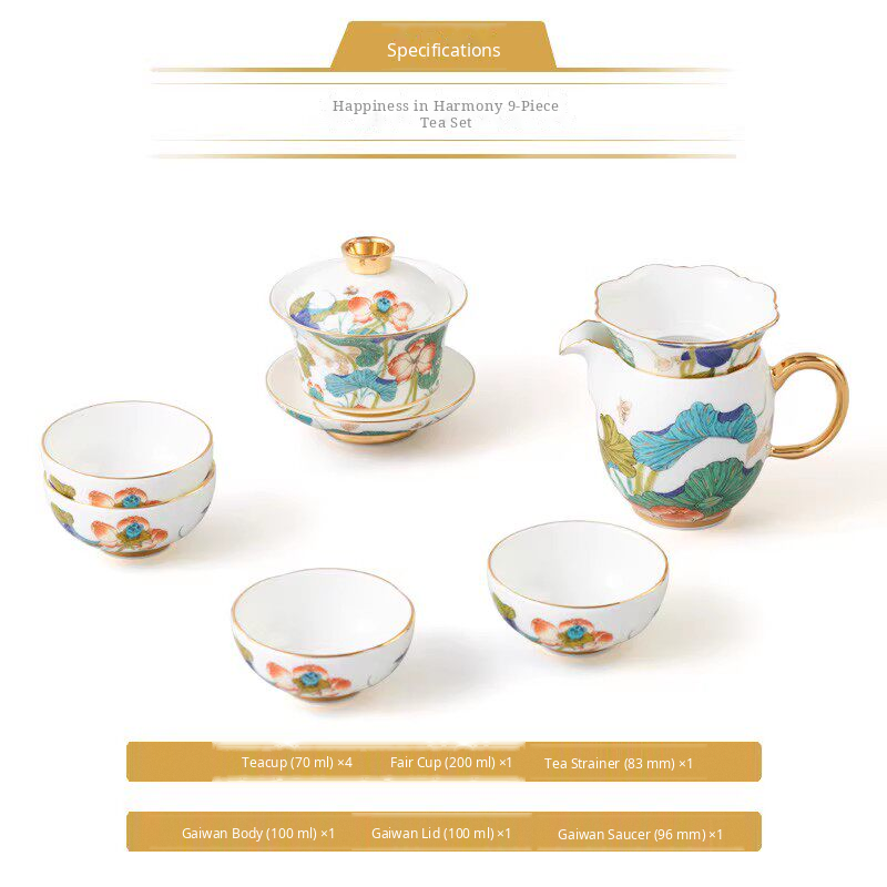 9-Piece Tea Set for 4 (Gaiwan Set)