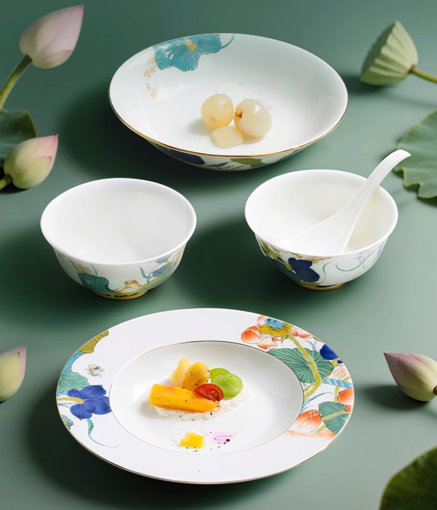 “Harmony of Happiness” 26-Piece Tableware Set