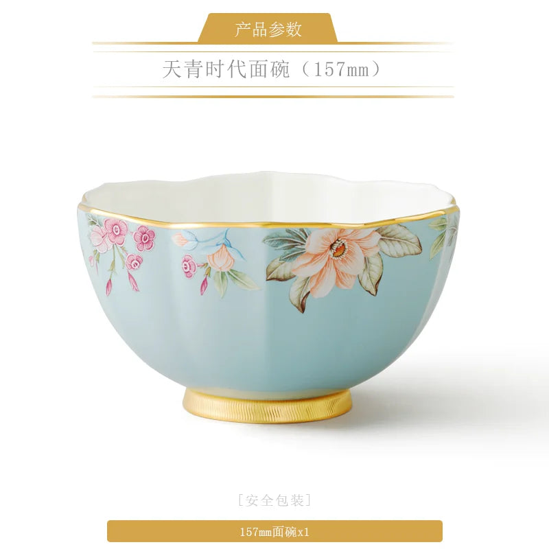 永丰源天青时代餐具散件 AURATIC Celeste Ceramic Dinnerware Individual Pieces – Rice Bowl, Plates, Chopsticks and Table Accessories