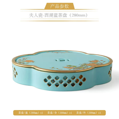 永丰源夫人瓷西湖蓝茶具散件 AURATIC Lady Turquoia Ceramic Tea Ware Individual Pieces – West Lake Blue, Cups, Gaiwan, Pots and Accessories