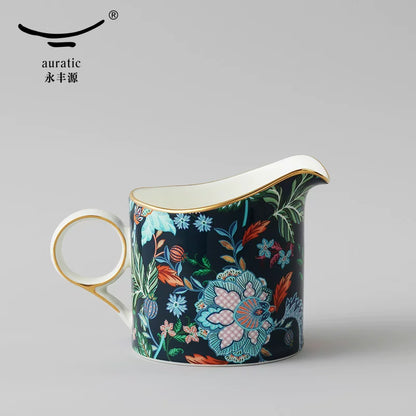 永丰源幸福满园茶具散件 AURATIC Clarence Ceramic Tea Ware Individual Pieces – Teapot, Teacups, Coffee Cup and Jars