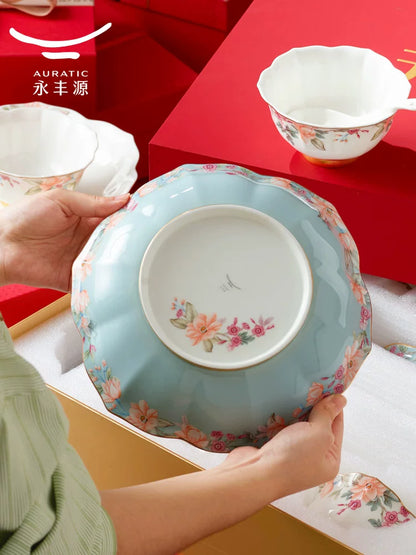 永丰源天青时代餐具散件 AURATIC Celeste Ceramic Dinnerware Individual Pieces – Rice Bowl, Plates, Chopsticks and Table Accessories