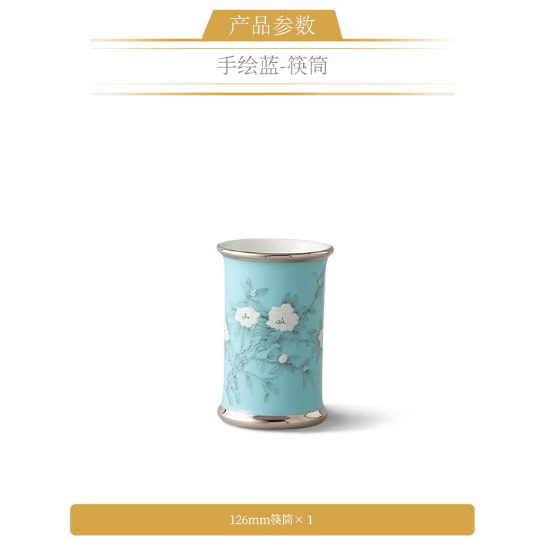 永丰源夫人瓷手绘蓝餐具散件 AURATIC Hand-Painted Blue Ceramic Dinnerware Individual Pieces – Bowls, Plates, Chopsticks and Spoons