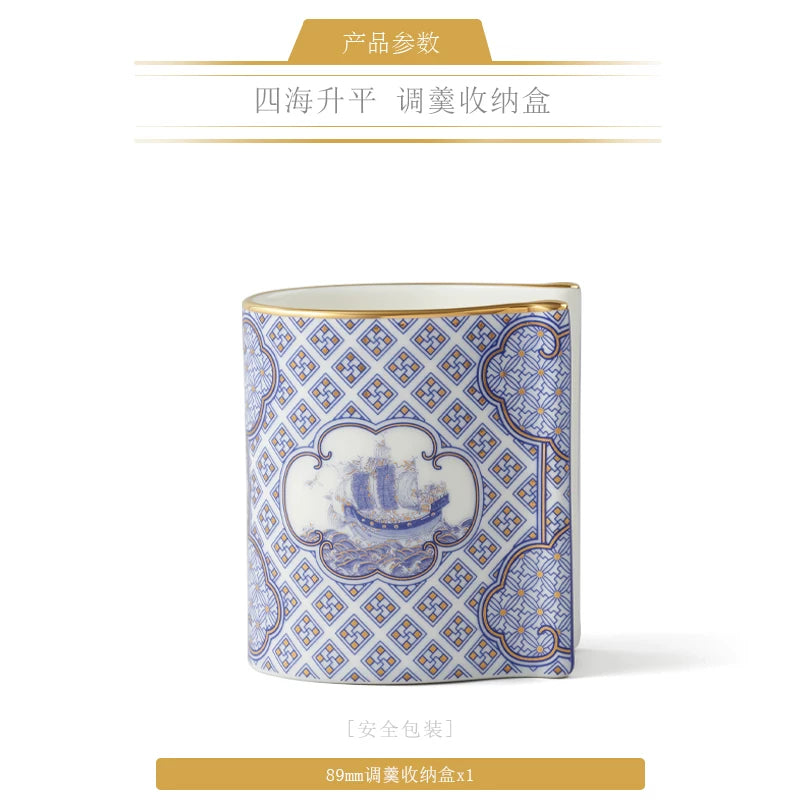 永丰源四海升平餐具散件 AURATIC Peaceful Seas Ceramic Dinnerware Individual Pieces – Bowls, Plates, Platters and Table Accessories