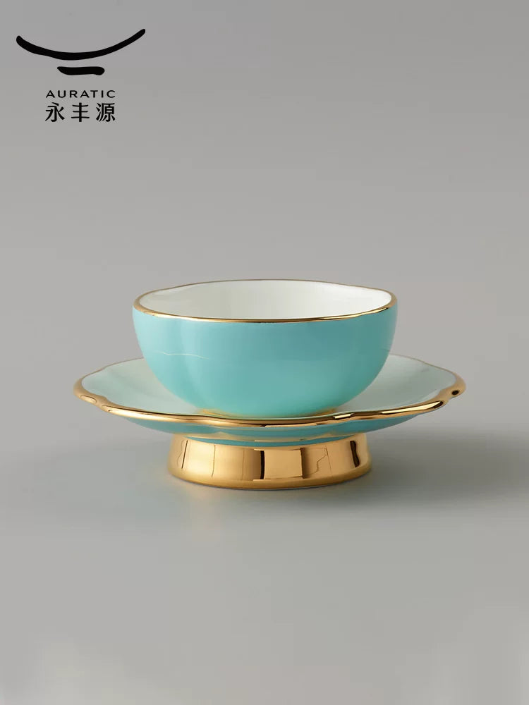 永丰源夫人瓷西湖蓝茶具散件 AURATIC Lady Turquoia Ceramic Tea Ware Individual Pieces – West Lake Blue, Cups, Gaiwan, Pots and Accessories