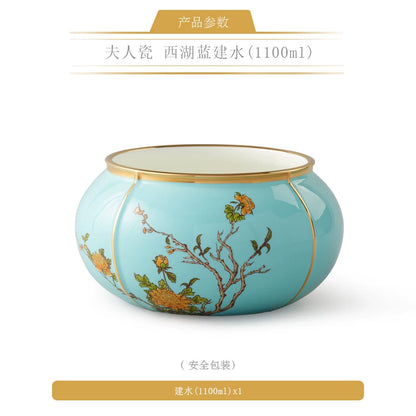 永丰源夫人瓷西湖蓝茶具散件 AURATIC Lady Turquoia Ceramic Tea Ware Individual Pieces – West Lake Blue, Cups, Gaiwan, Pots and Accessories