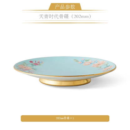 永丰源天青时代餐具散件 AURATIC Celeste Ceramic Dinnerware Individual Pieces – Rice Bowl, Plates, Chopsticks and Table Accessories