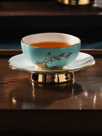 永丰源夫人瓷西湖蓝茶具散件 AURATIC Lady Turquoia Ceramic Tea Ware Individual Pieces – West Lake Blue, Cups, Gaiwan, Pots and Accessories