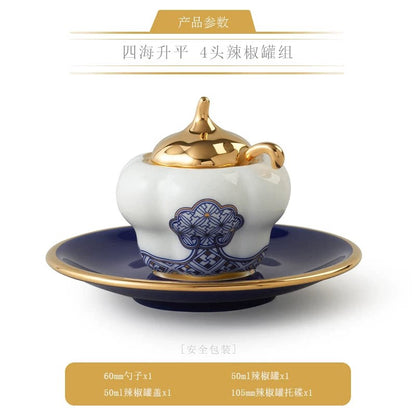 永丰源四海升平餐具散件 AURATIC Peaceful Seas Ceramic Dinnerware Individual Pieces – Bowls, Plates, Platters and Table Accessories