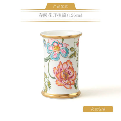 永丰源春暖花开餐具散件 AURATIC Verde Bloom Ceramic Dinnerware Individual Pieces – Bowls, Plates, Fish Platters and Table Accessories