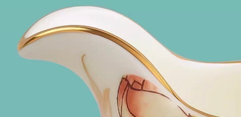 Handcrafted Porcelain Wine Pitcher and Two Cup Set