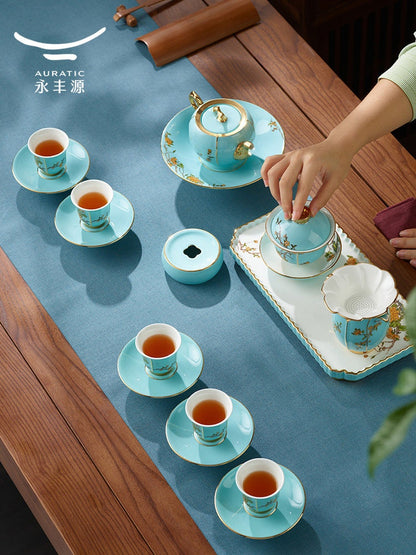 Auratic 永丰源 West Lake Blue gongfu tea set