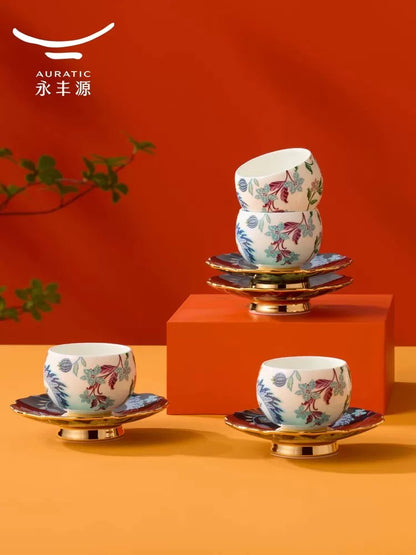 Auratic 永丰源 幸福满园茶具 Happiness Garden porcelain tea set