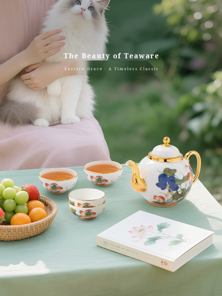 Auratic Happiness in Harmony porcelain tea set