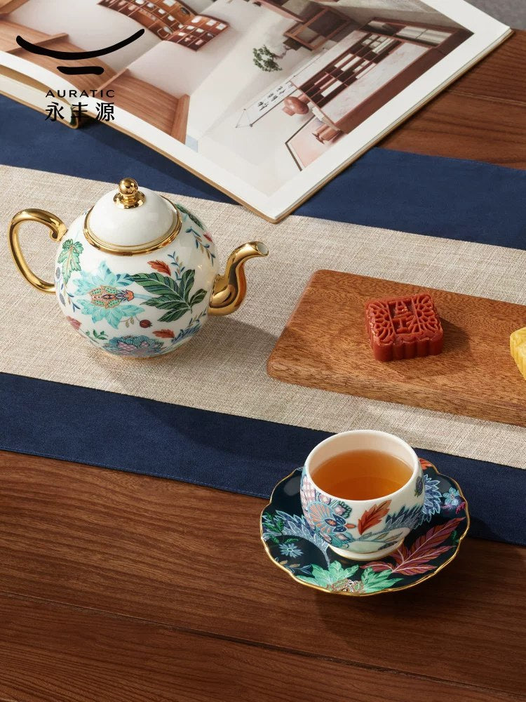 Auratic 永丰源 幸福满园茶具 Happiness Garden porcelain tea set