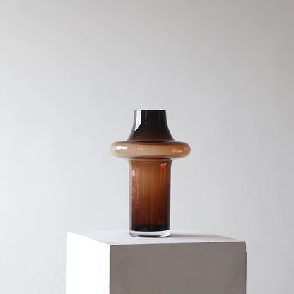 Caramel Vintage Vase (Tall) - hand-blown glass vase