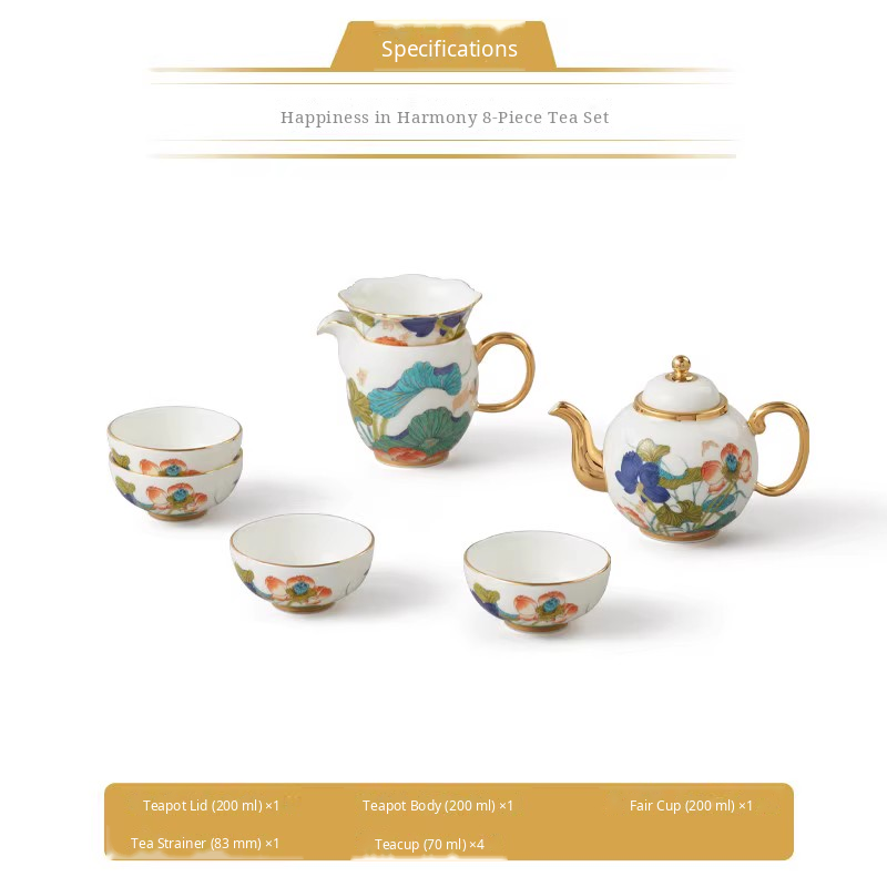 8-Piece Tea Set for 4 (Teapot Set)