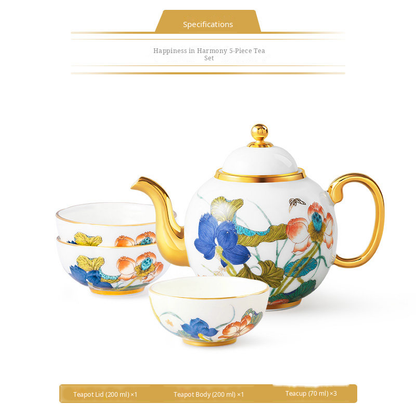5-Piece Tea Set for 3