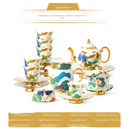 21-Piece Gongfu Tea Set for 6